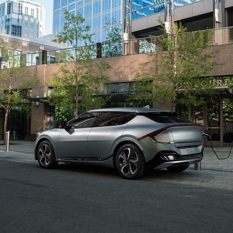 The 2022 Kia EV6, an electric crossover.