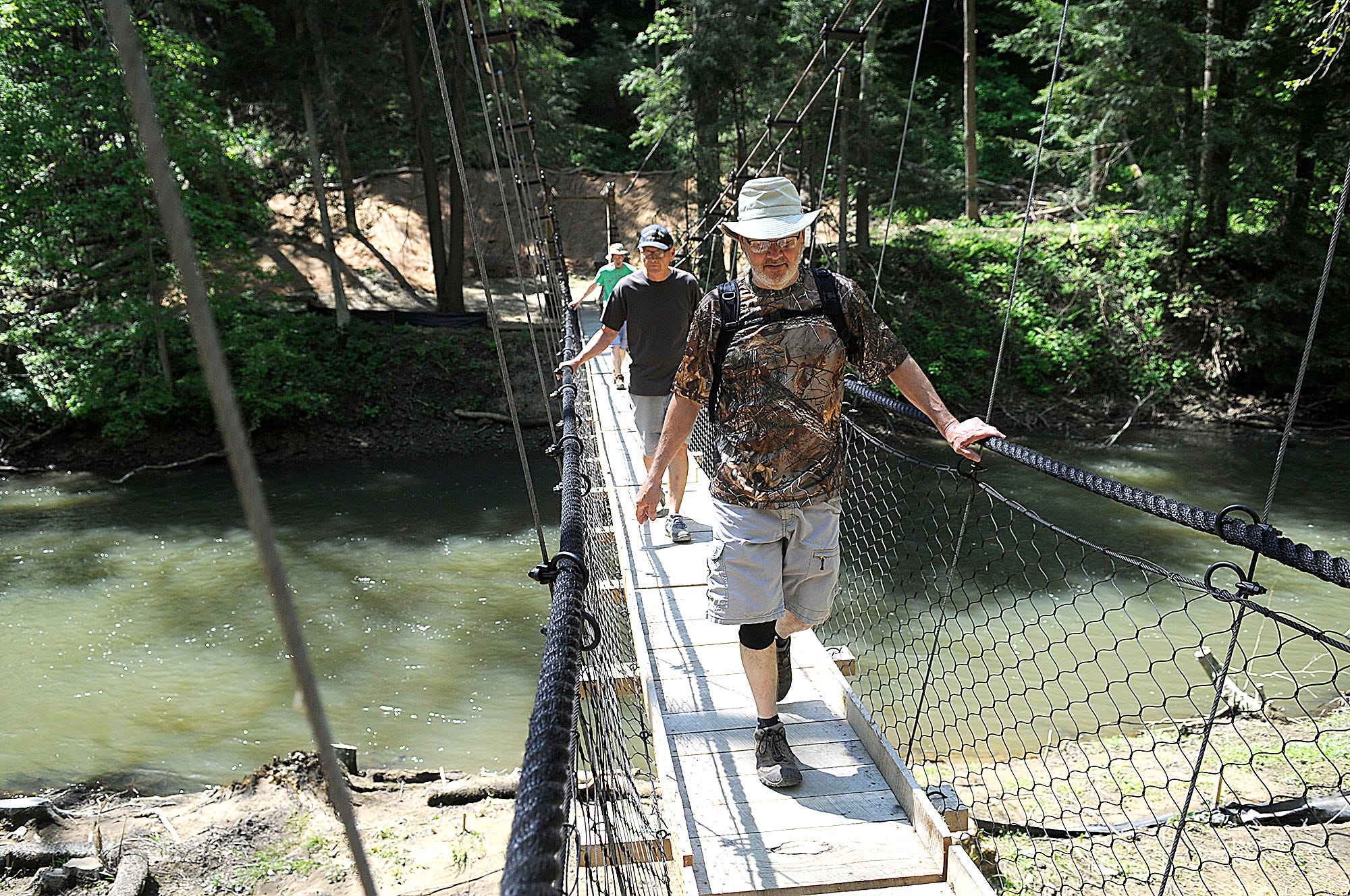 ODNR dedicates new Mohican suspension bridge