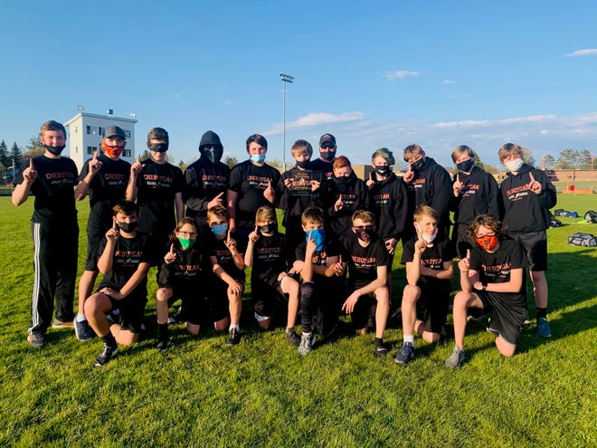 The Cheboygan Middle School boys track and field team finished first overall at the Mancelona Invitational on Friday, May 14.