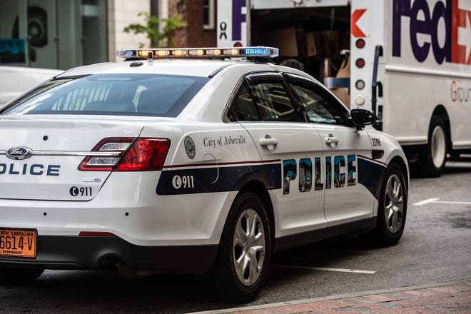An Asheville Police car pictured on Wednesday, May 19, 2021.