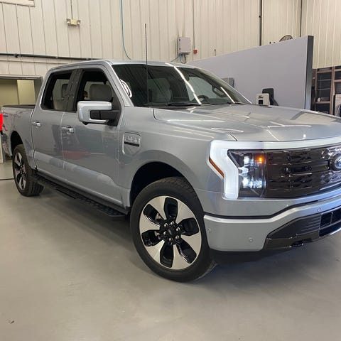 The 2022 Ford F-150 Lighting electric pickup goes 