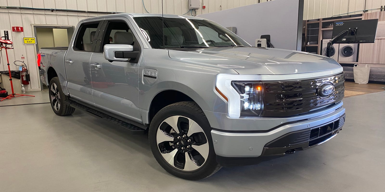 I took a ride in Ford's F150 Lightning electric pickup Here's what's