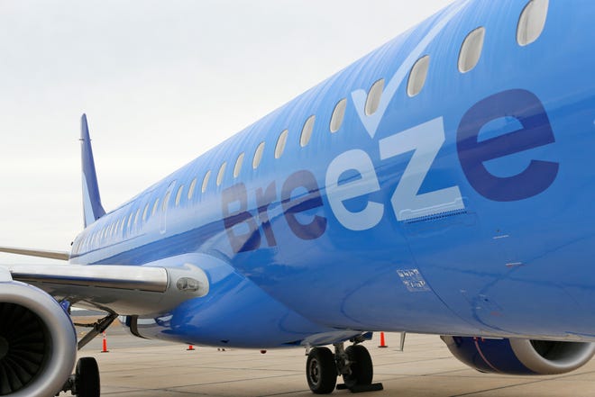 Breeze Airways announced three new flights on Tuesday.