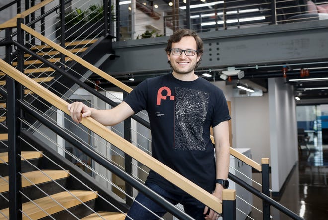 Path Robotics CEO Andy Lonsberry founded the Brewery District company with his brother Alex Lonsberry.