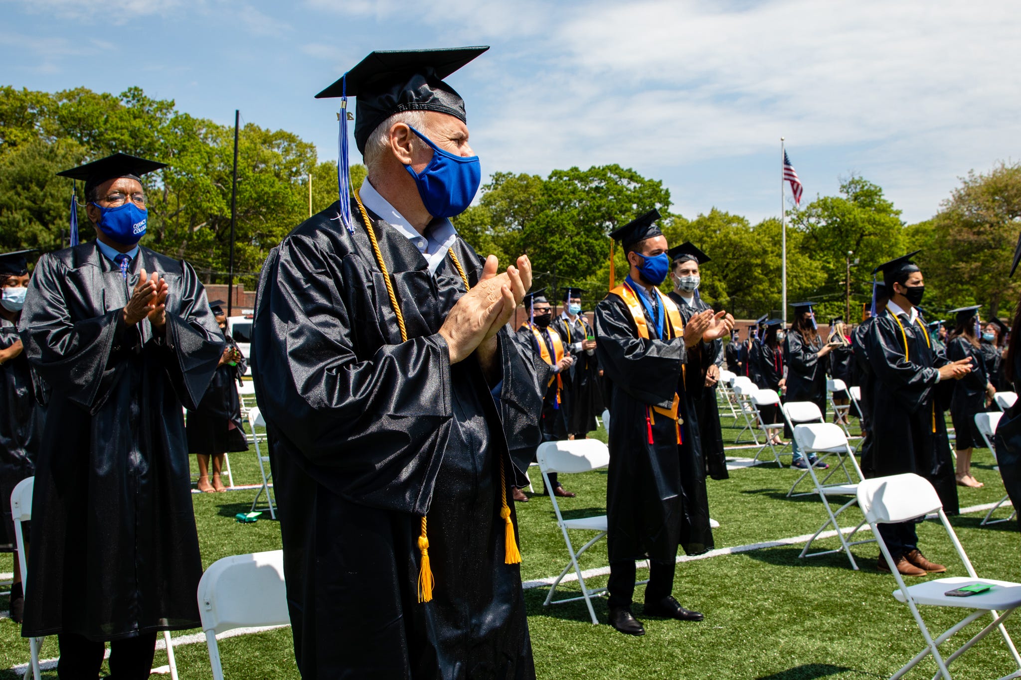 Quincy College graduation ceremony commencement 2021 students Rob Hale