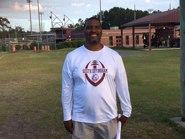 Rico Campbell joins the South Effingham Mustangs coaching staff as the boys basketball head coach, the track and field head coach and a football assistant coach.
