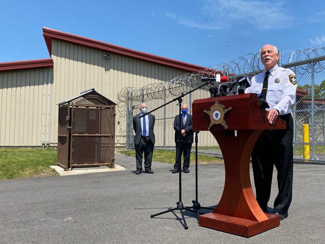 Bristol County Sheriff Thomas Hodgson held a press conference on May 21, 2021, one day after the Department of Homeland Security ordered ICE to terminate its contract with the local sheriff's office.