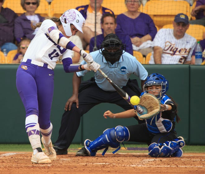 Who are the LSU vs. FSU softball officials for the NCAA Super Regional