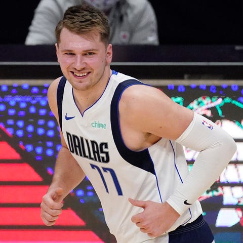 Luka Doncic recorded his third career playoff trip