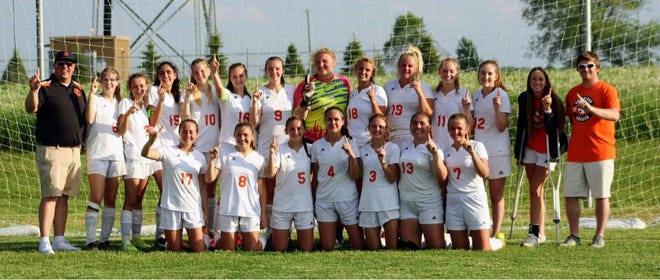The Cheboygan varsity girls soccer team won the Northern Michigan Soccer League championship with a 6-0 victory over host McBain Northern Michigan Christian in the title game on Monday.