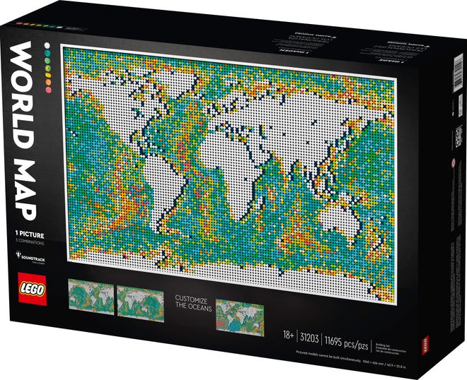 Lego World Map 21 Set Boasts More Than 11 000 Pieces The Most Ever Lego World Map 21 Set Boasts More Than 11 000 Pieces The Most Ever