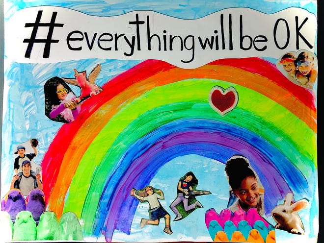 Create a poster using the #everythingwillbeOK hashtag.