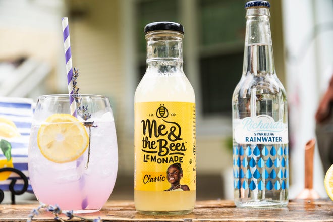 Summertime cocktails made with lemonade are already delicious, but when you add a purple lavender syrup and a splash of sparkling water, they become sophisticated mocktails.