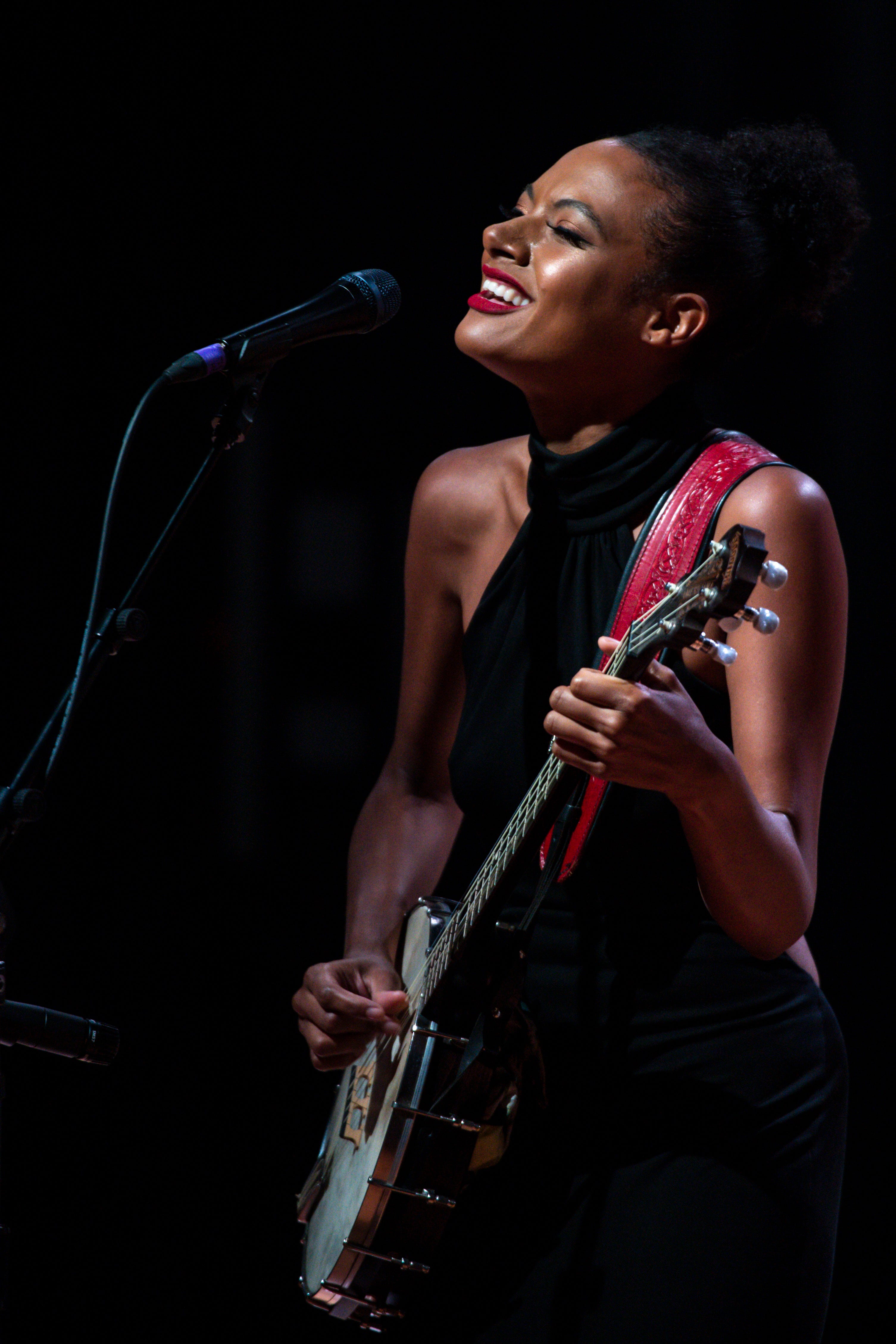 Allison Russell performs during the 2021 Americana Music Association Honors & Awards nomination ceremony in May.