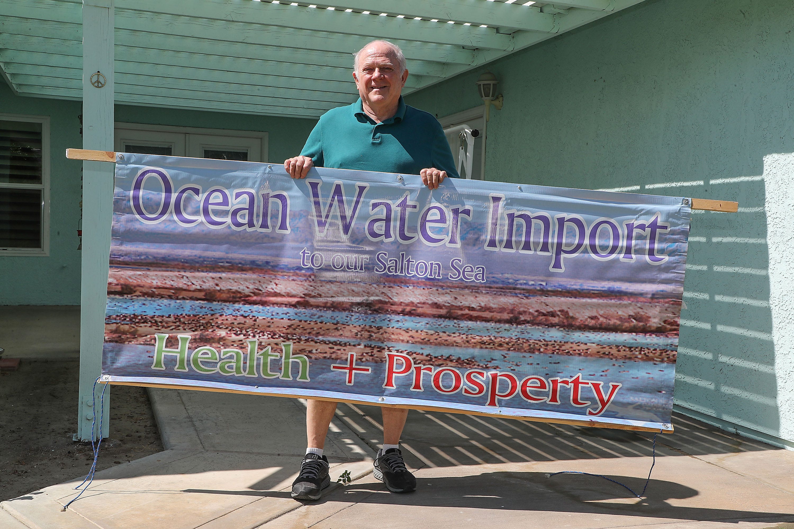 Chuck Parker is an advocate for importing ocean water into the Salton Sea to help the sea's long-term viability.