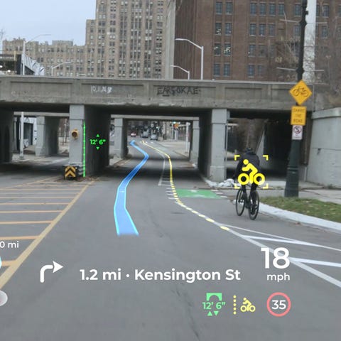 An augmented reality windshield under development 
