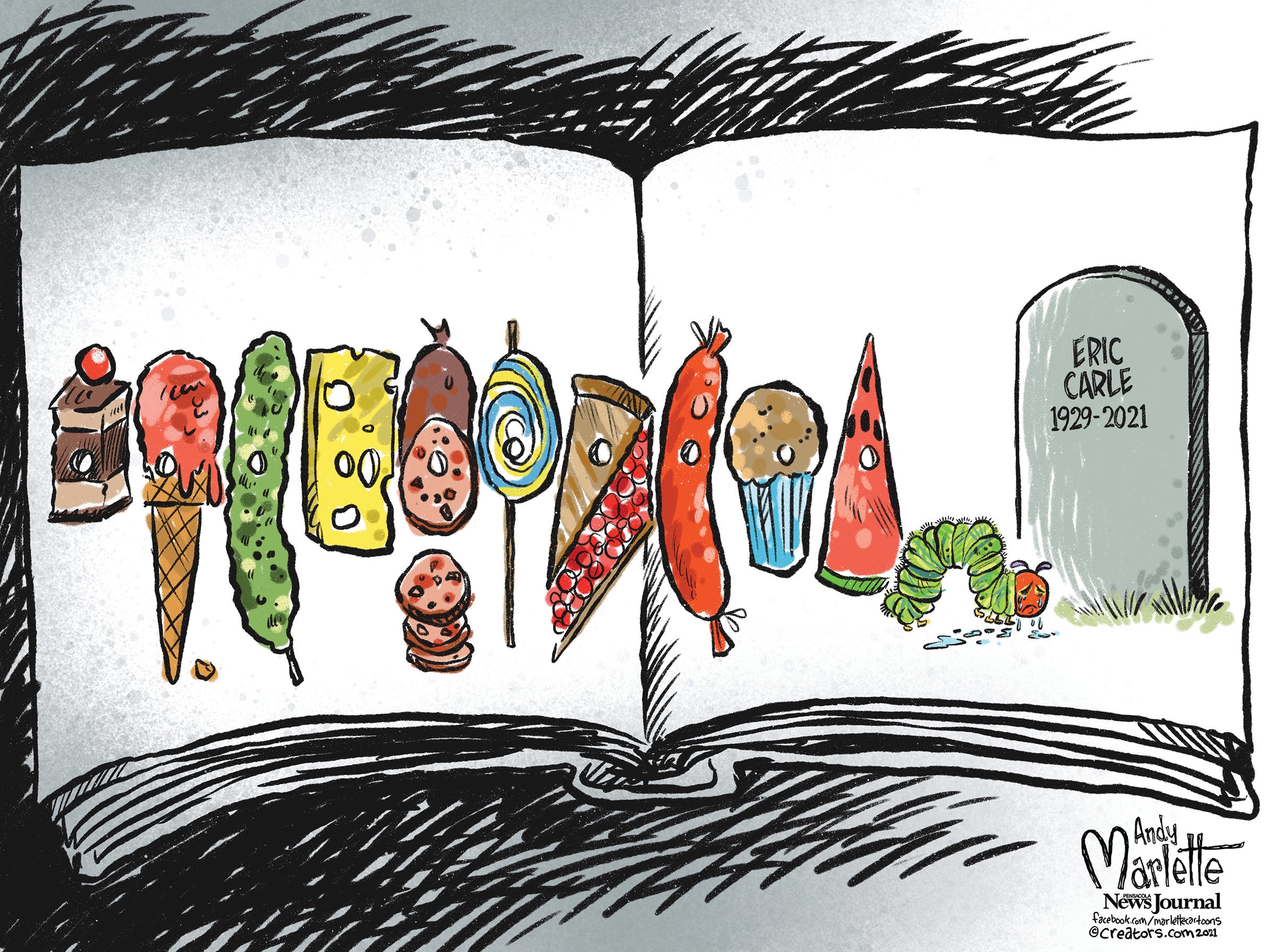Marlette cartoon: RIP children's book author and artist Eric Carle Marlette cartoon: RIP children's book author and artist Eric Carle