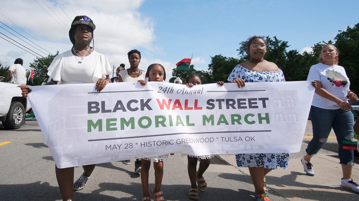 Tulsa Race Massacre survivors lead Black Wall Street memorial march