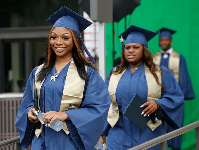 Paul Bryant High School celebrated the graduation of the Class of 2021 at the Tuscaloosa Amphitheater Friday, May 28, 2021. [Staff Photo/Gary Cosby Jr.]