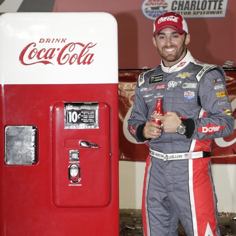 Austin Dillon after winning the 2017 Coca-Cola 600