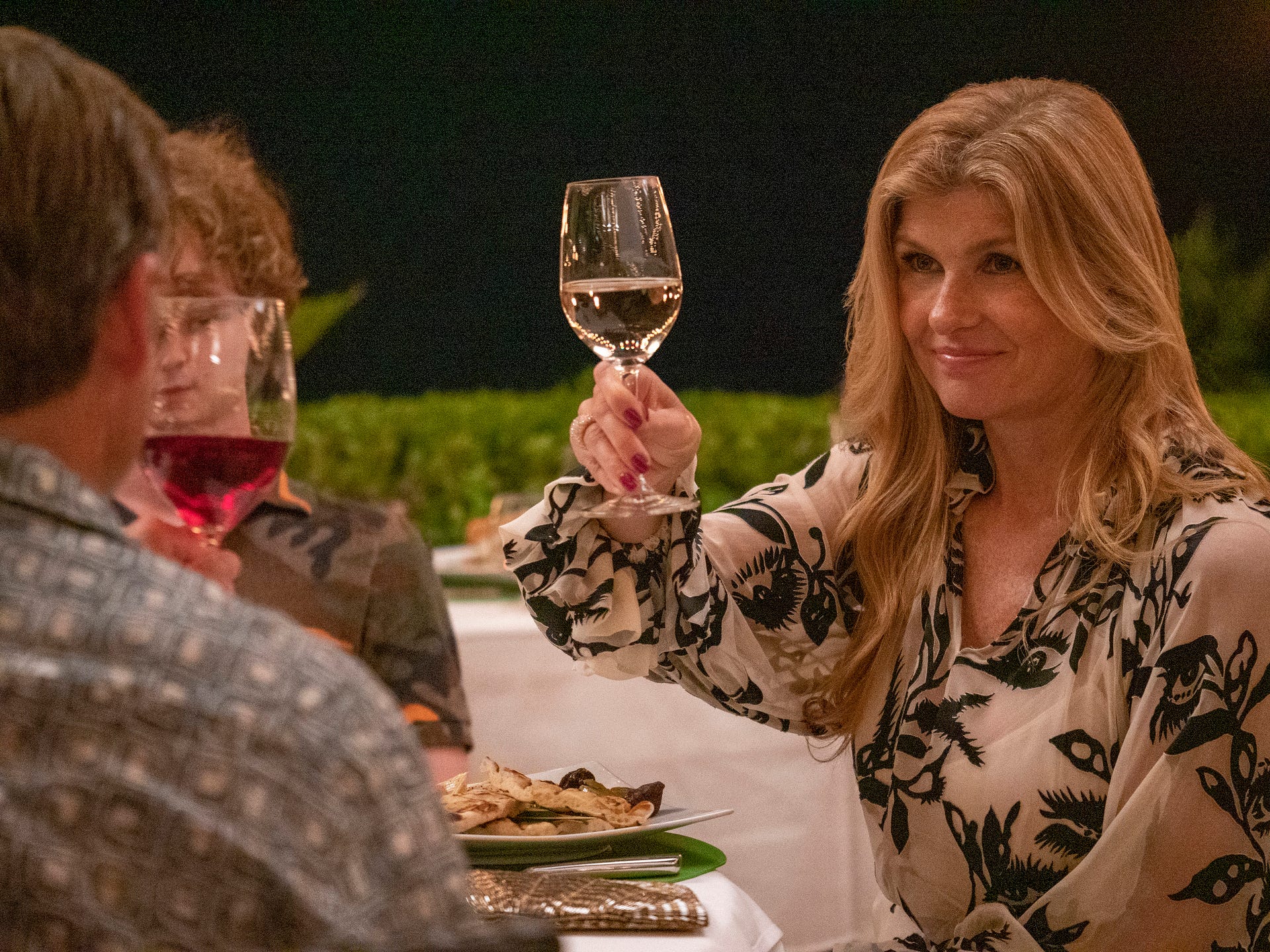 Connie Britton in "The White Lotus" on HBO.
