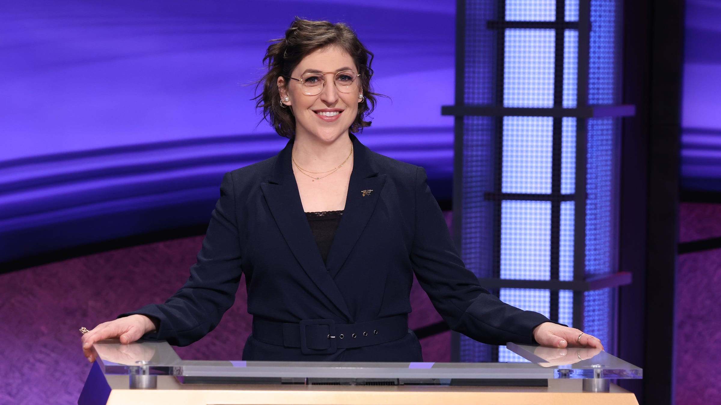 Mayim Bialik's two-week turn as "Jeopardy!" host kicks off Monday, May 31.