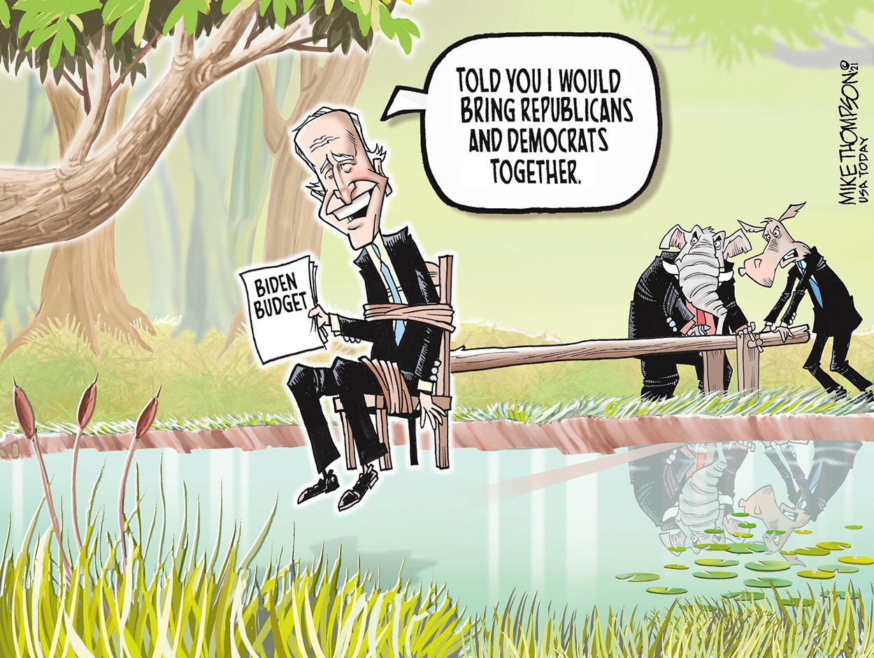 Biden cartoons President Joe Biden by USA TODAY network cartoonists
