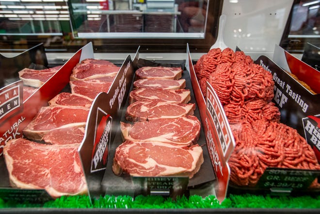 Meats inside St. Clair's Butcher Shoppe and Delicatessen on Tuesday, June 1, 2021, in South Bend.