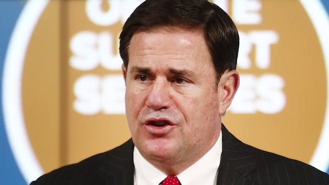 Gov. Doug Ducey vetoed all the bills on his desk awaiting his signature, 22 in total. No more bills until the Legislature delivers him a budget, he declared.