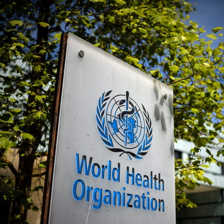 World Health Organization headquarters in Geneva, Switzerland, on May 8, 2021.