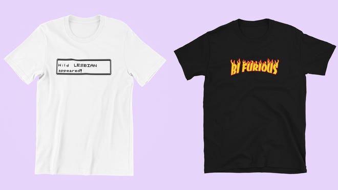 This Philly-based Etsy store is full of super cute and quirky queer shirts.