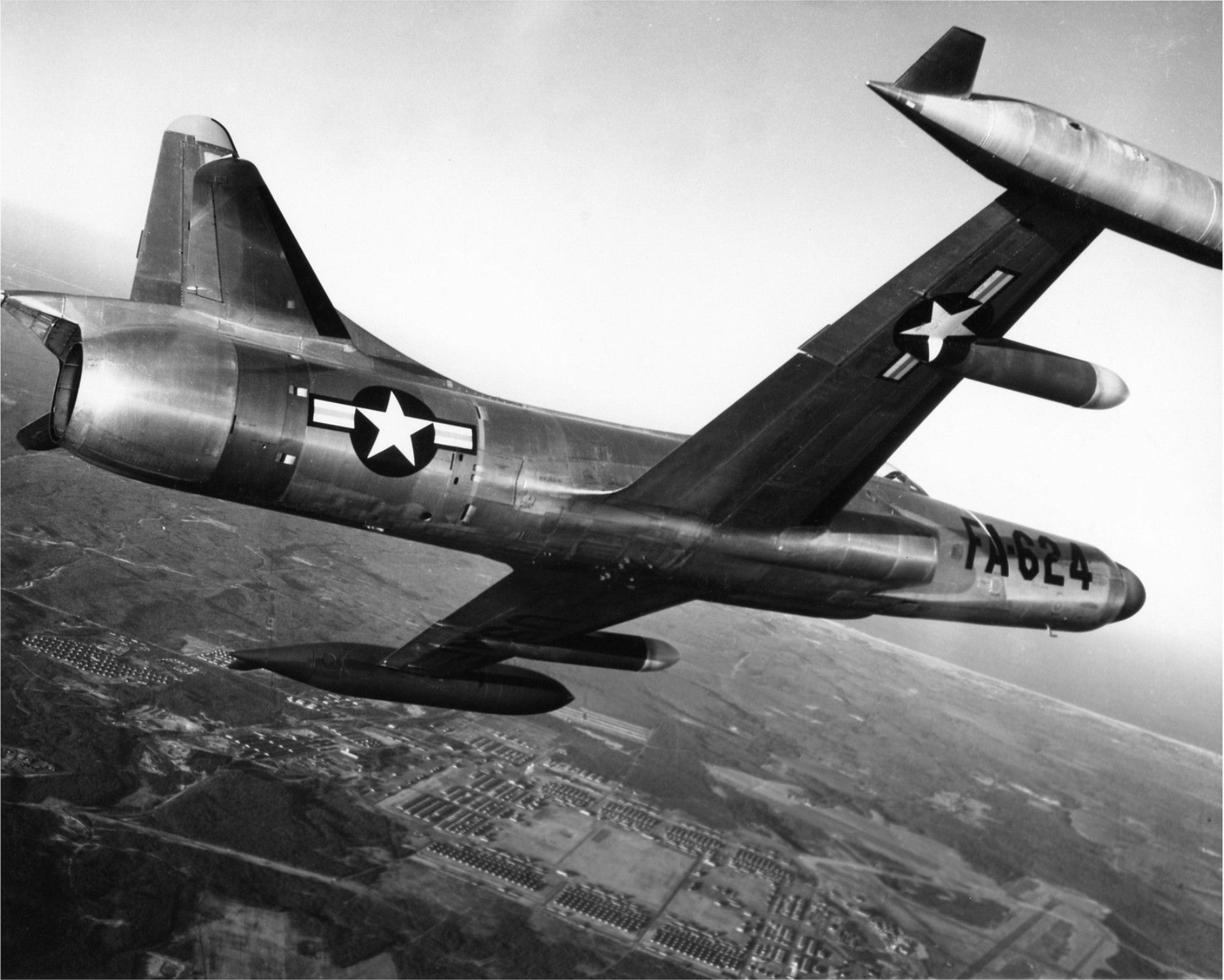 July 23, 1952 – Three F-94 Starfire fighter jets flying above Pottstown, Pa. reported seeing a “large pear-shaped” and silver object with no visible means of propulsion. Two smaller, darker objects also appeared to run circles around the larger craft for a period of 30 minutes. The incident was investigated the U.S. military's Project Blue Book and remains unsolved.