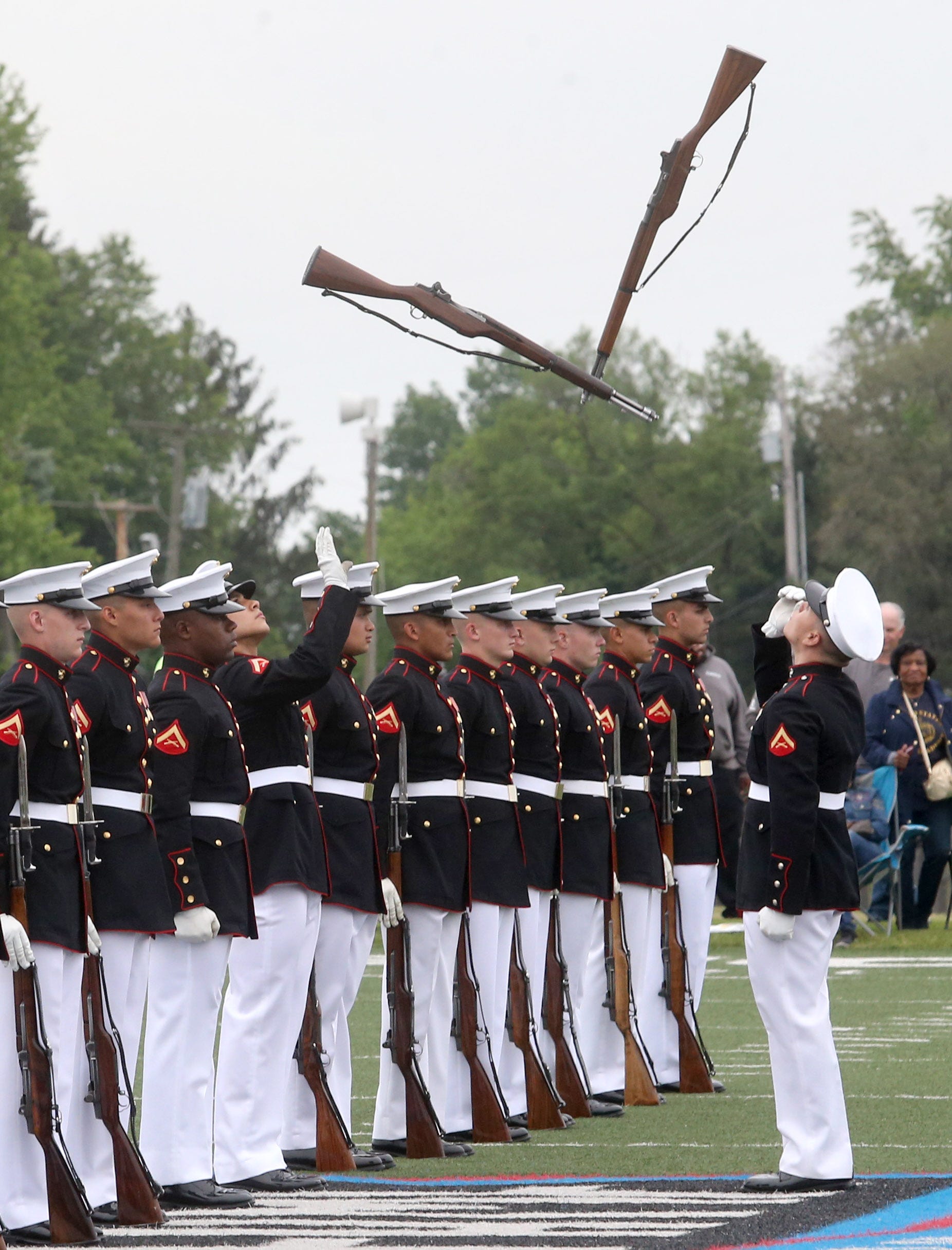 U.S. Marine Corps Silent Drill Platoon wows crowd in Canton