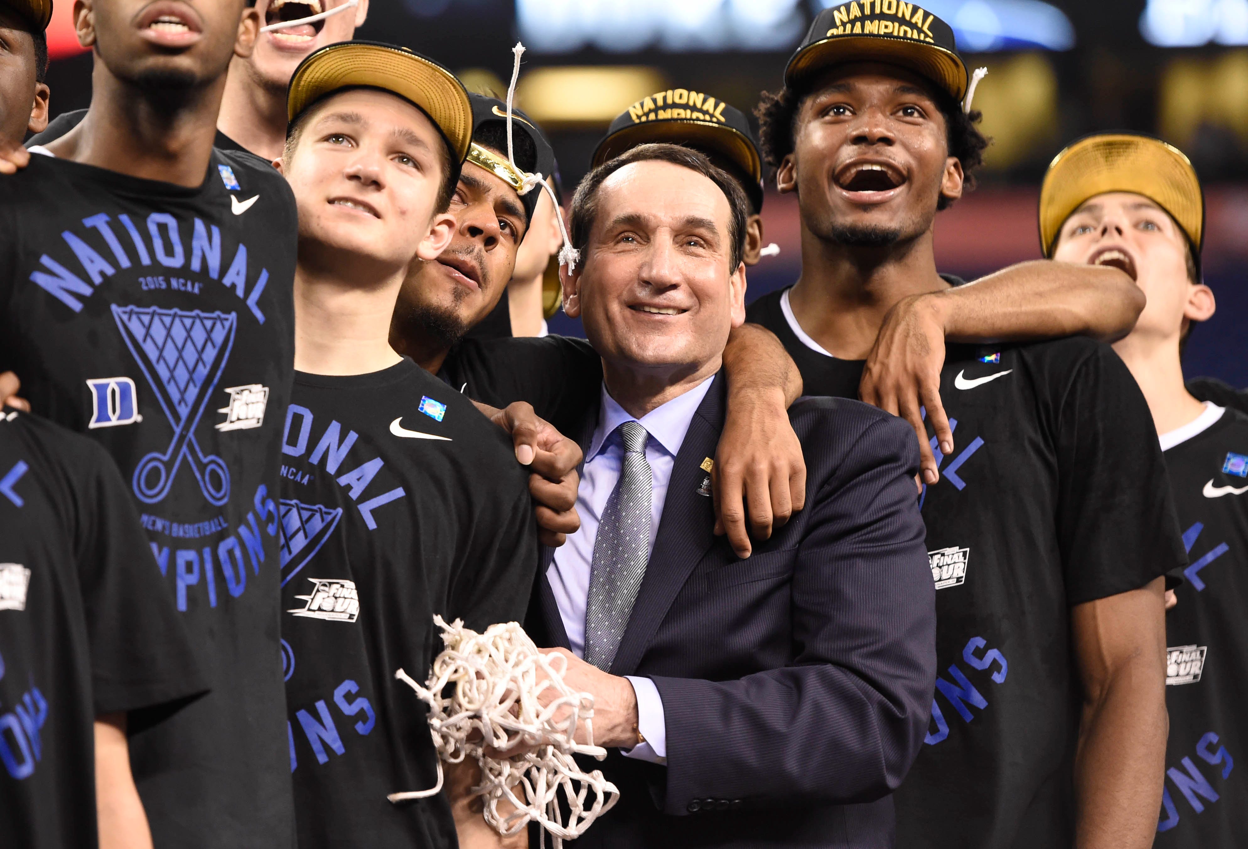 Where does Coach K rank among 10 best coaches in men's hoops history?