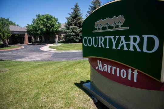 The Courtyard Marriott, shown here in Fort Collins, Colorado on Thursday June 3, 2021, is one of two hotels a developer is looking to convert into apartments.
