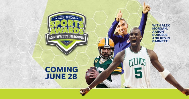 NBA Champion and MVP Kevin Garnett joins celebrity athletes, including Alex Morgan and Aaron Rodgers, announcing the winners of the Southwest Missouri High School Sports Awards.
