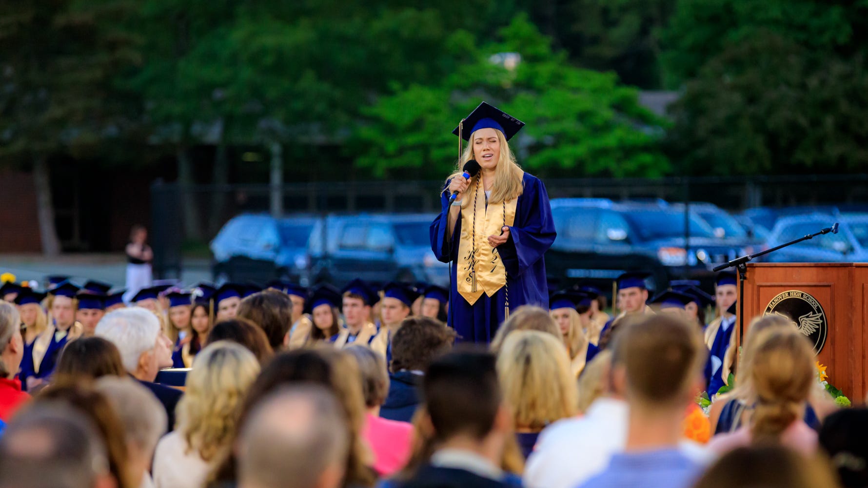 Hanover High graduation 2021 ceremony patriot ledger commencement
