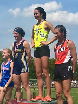 Mount Gilead senior Allison Johnson repeated her state championship in dominant fashion by setting the Division III state track and field championships mark in the girls 800 meters with a time of 2:08.81. Now a freshman at Penn State, Johnson is already a three-time Big Ten Indoor Track Athlete of the Week.