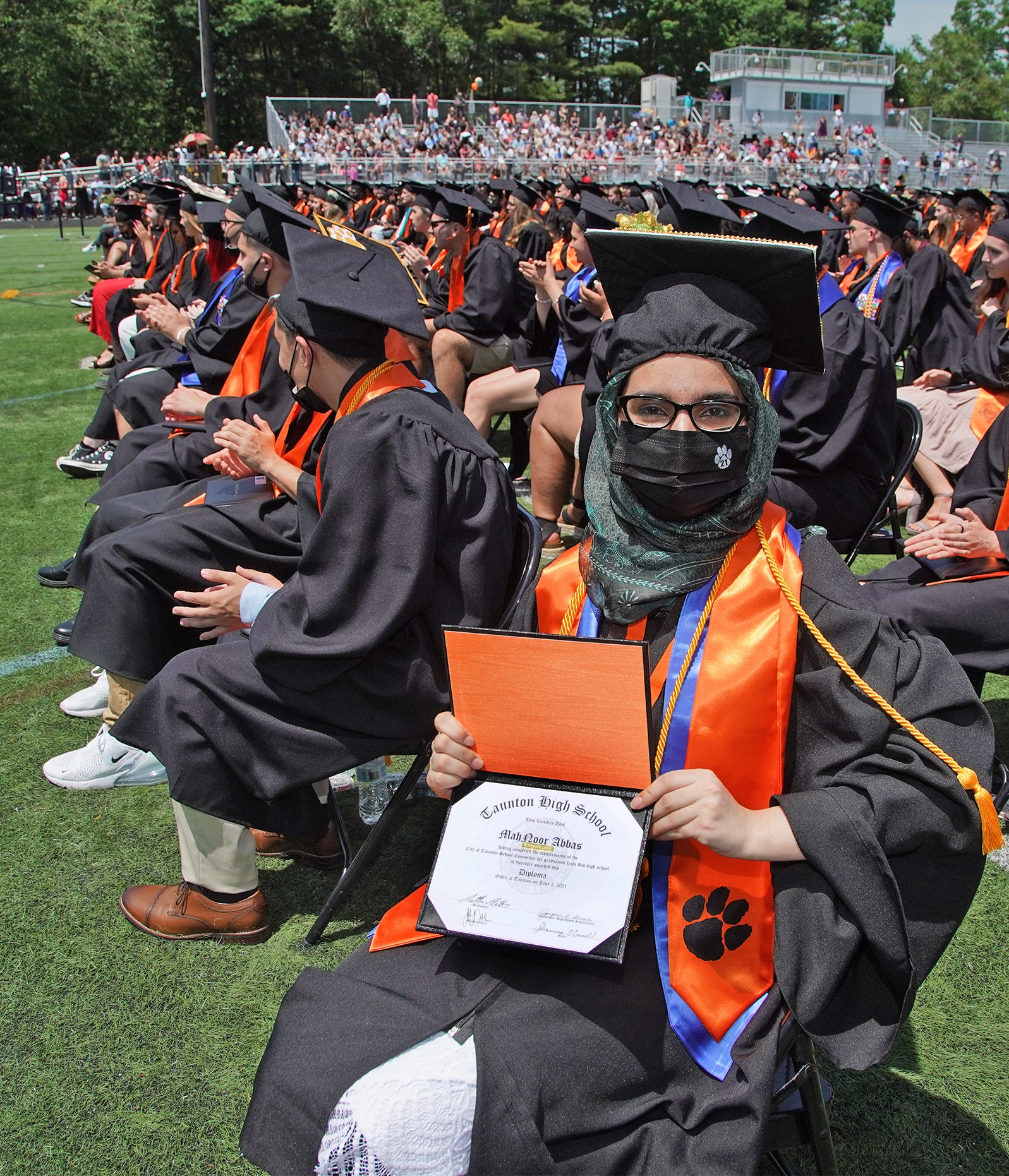 Taunton High School 2021 Graduation held June 5 on football field