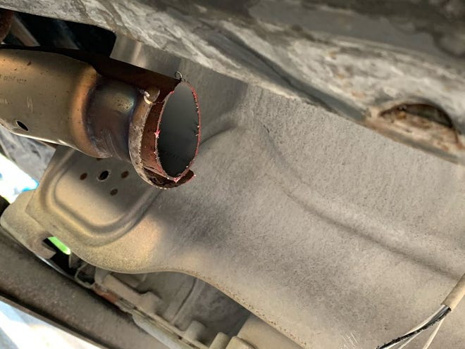 Workers from the United Way of Lee, Hendry, Glades, and Okeechobee Counties went to fire up their delivery truck last week only to find thieves had crawled under the vehicle and sawed off the catalytic converter.