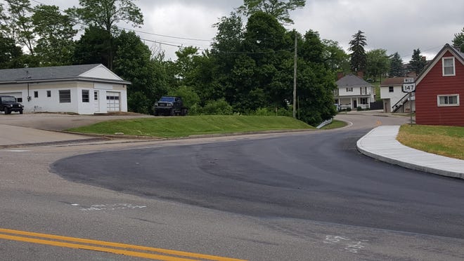 Line painting and a little touch-up work is all that remains for the Route 800 and Route 147 intersection project on the village’s south side.