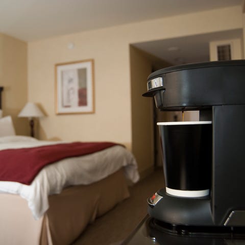 Some hotels stopped offering in-room coffee servic