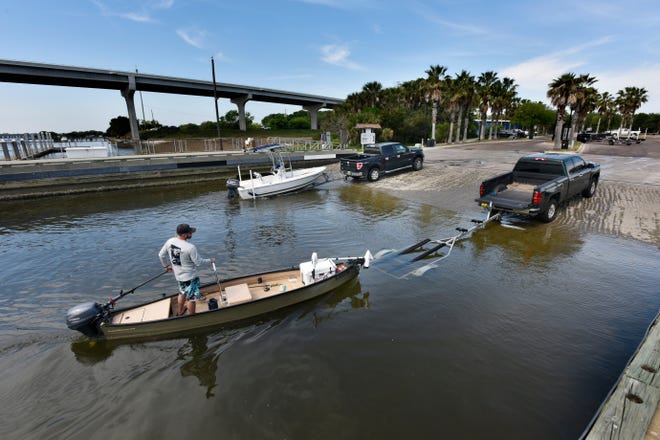 A boater uses the Jim King Boat Ramp on Sisters Creek. City Council rejected legislation that would have increased the boat registration fee in Duval County.