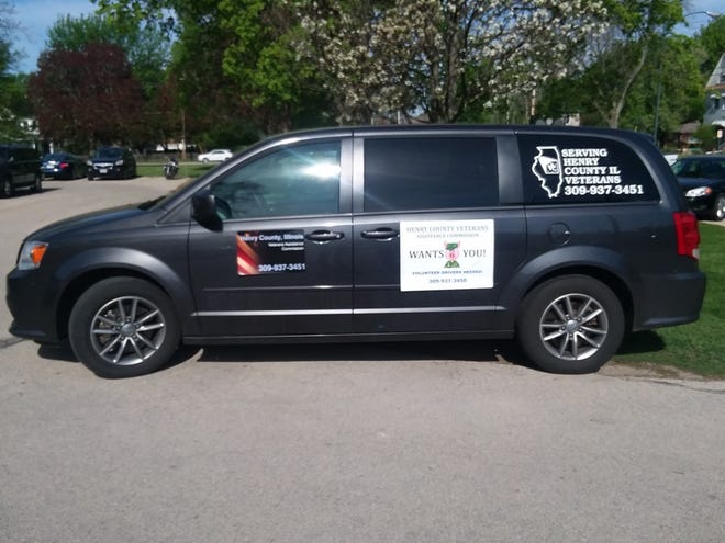 The Iowa City VA van is used by the Henry County Veterans Assistance commission to transport Henry County veterans to the Iowa City VA Hospital.