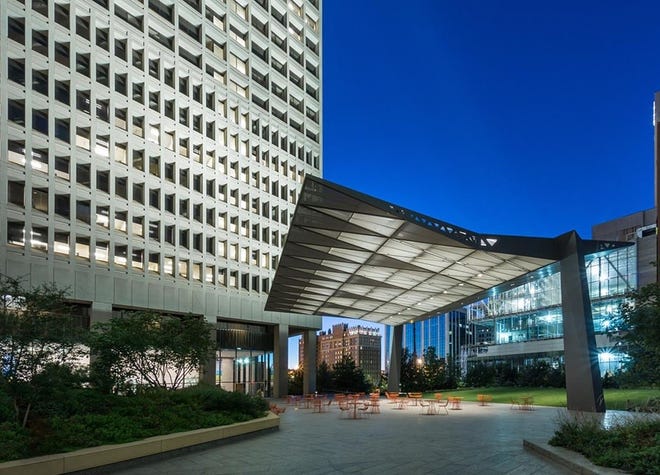 Strata Tower, purchased for $35.5 million by the Oklahoma Commissioners of the Land Office and is now home to multiple state agencies.