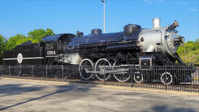 Former Atlantic Coast Line steam locomotive No. 1504 is on display at the parking lot entrance to the Prime Osborn Convention Center but not for much longer.