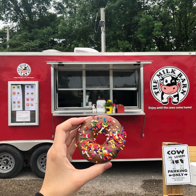 The Milk Barn Cafe is a new food truck serving "firecake" doughnuts, coffee and ice cream on the North Side of Evansville near Darmstadt.
