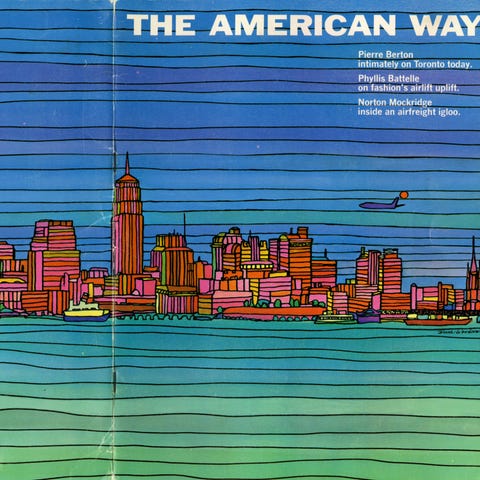 American Airlines magazine cover, 1967.