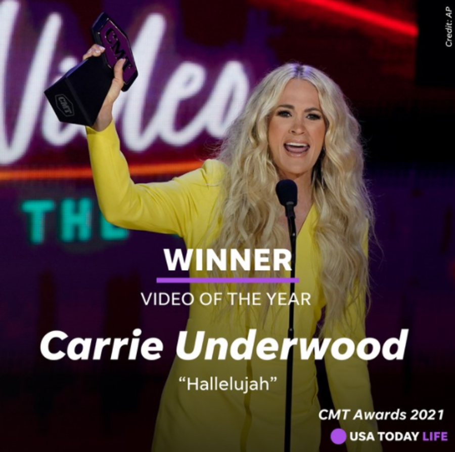 Carrie Underwood at the 2021 CMT Awards