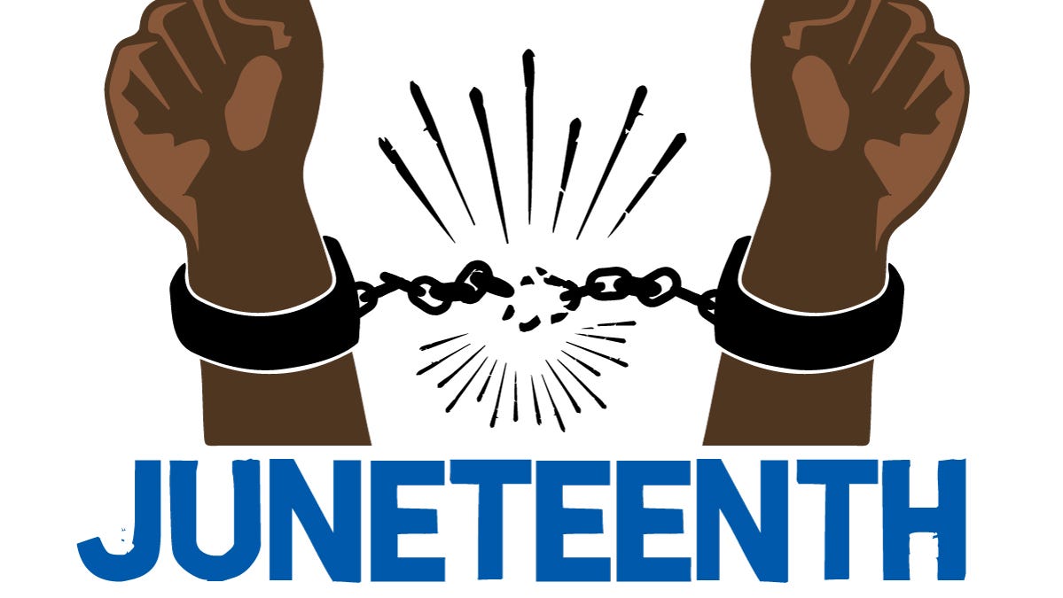 Juneteenth celebrates the emancipation of African Americans.